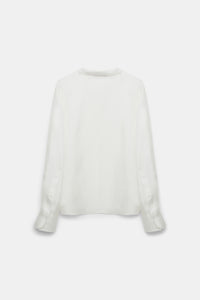 Blouse Trench It Up II - Camelia & White