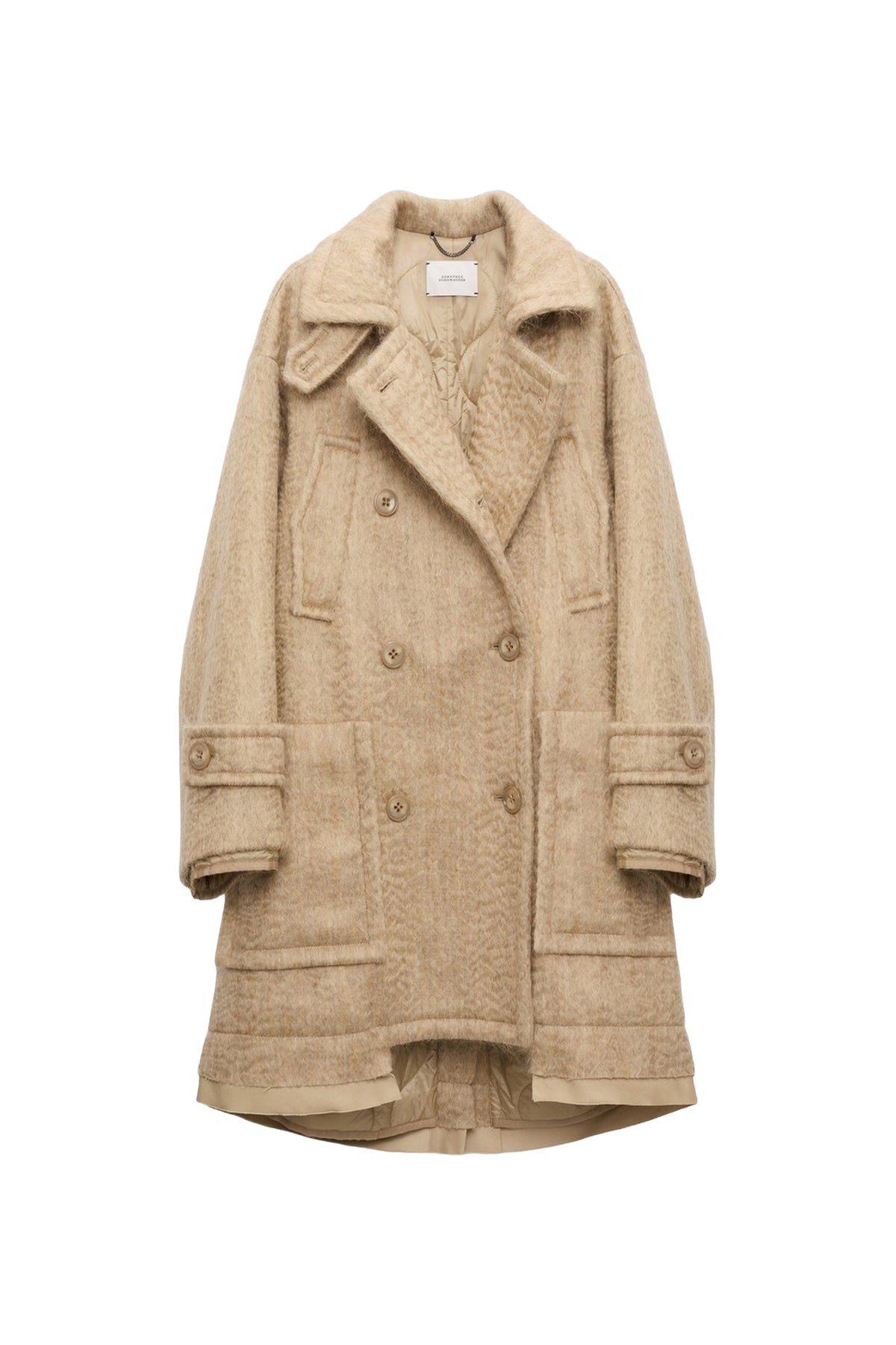 Urban Attraction wool coat - Dark Sand