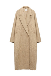 Urban Attraction wool coat - Dark Sand