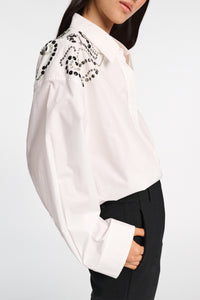Chemisier Poplin Power - Pure White