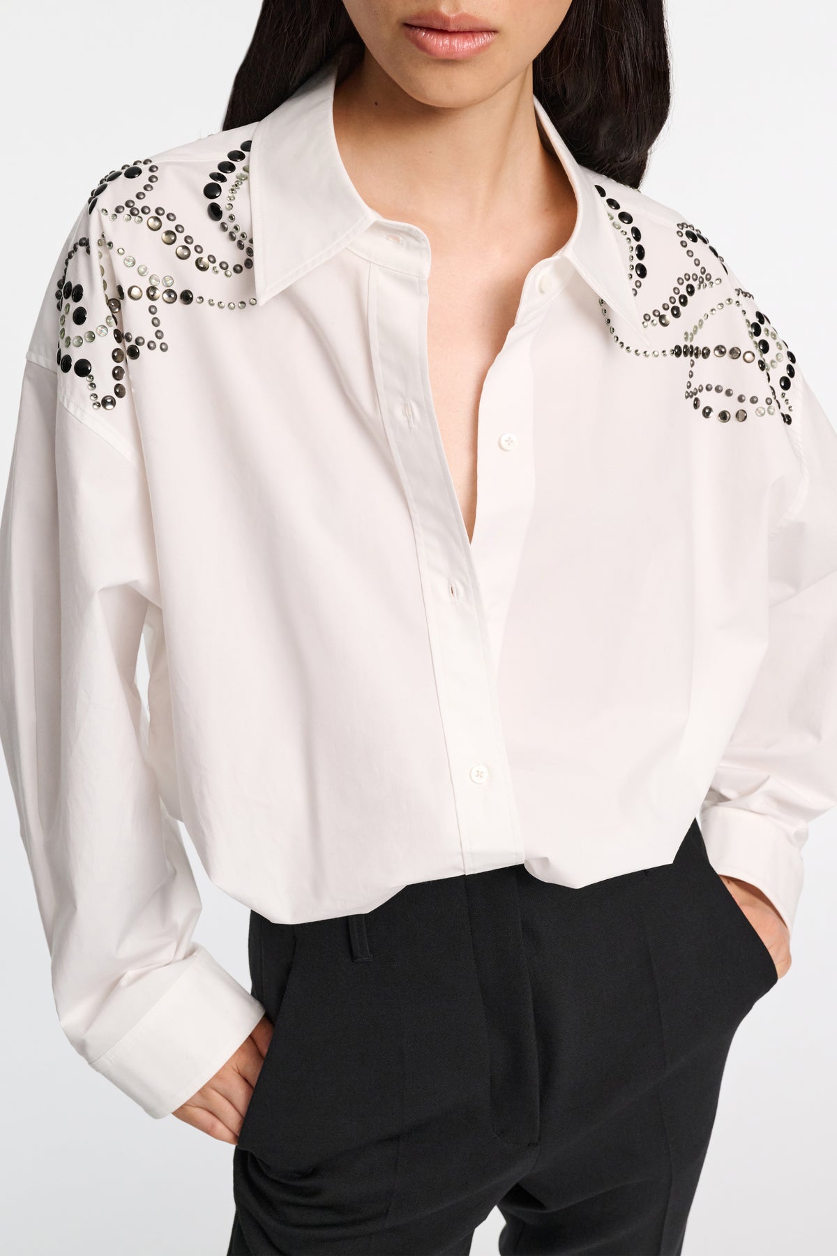 Chemisier Poplin Power - Pure White