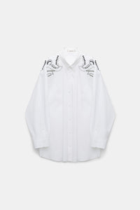Chemisier Poplin Power - Pure White