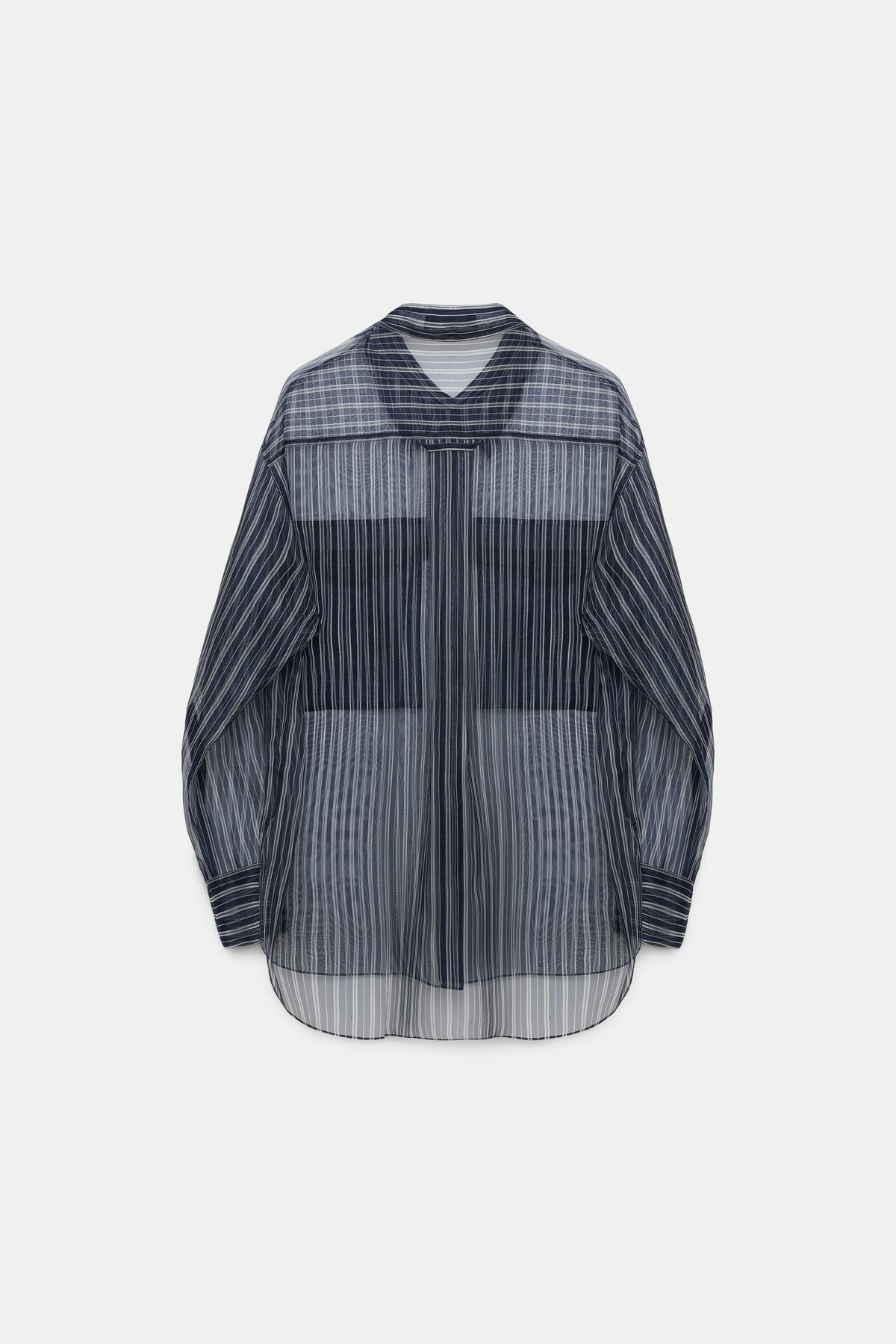 Blouse Transparent Stripe - Blue & White Stripe