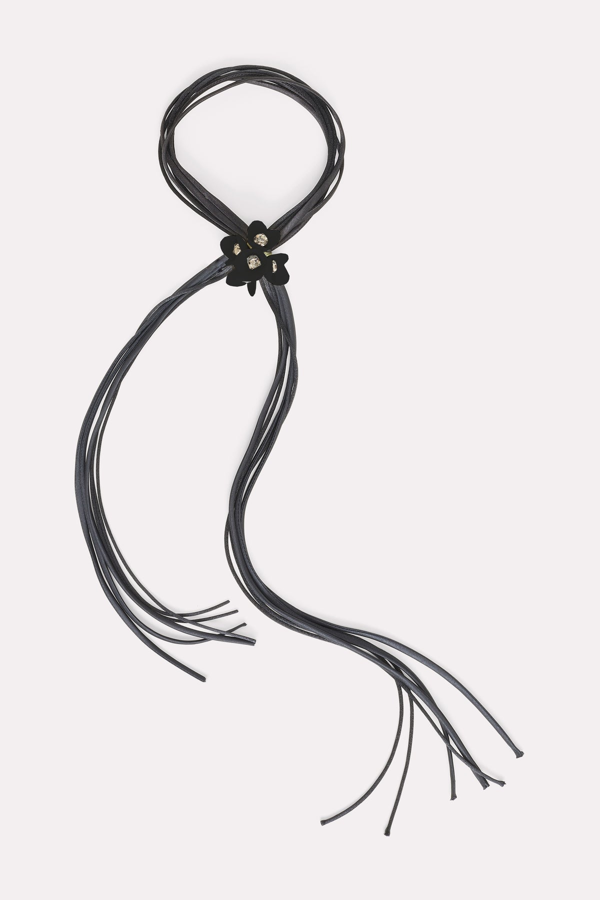 Collier à pampilles Dangling Flower - Black