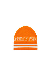 Friends Of Dorothee wool hat - Orange & Off-White Mix
