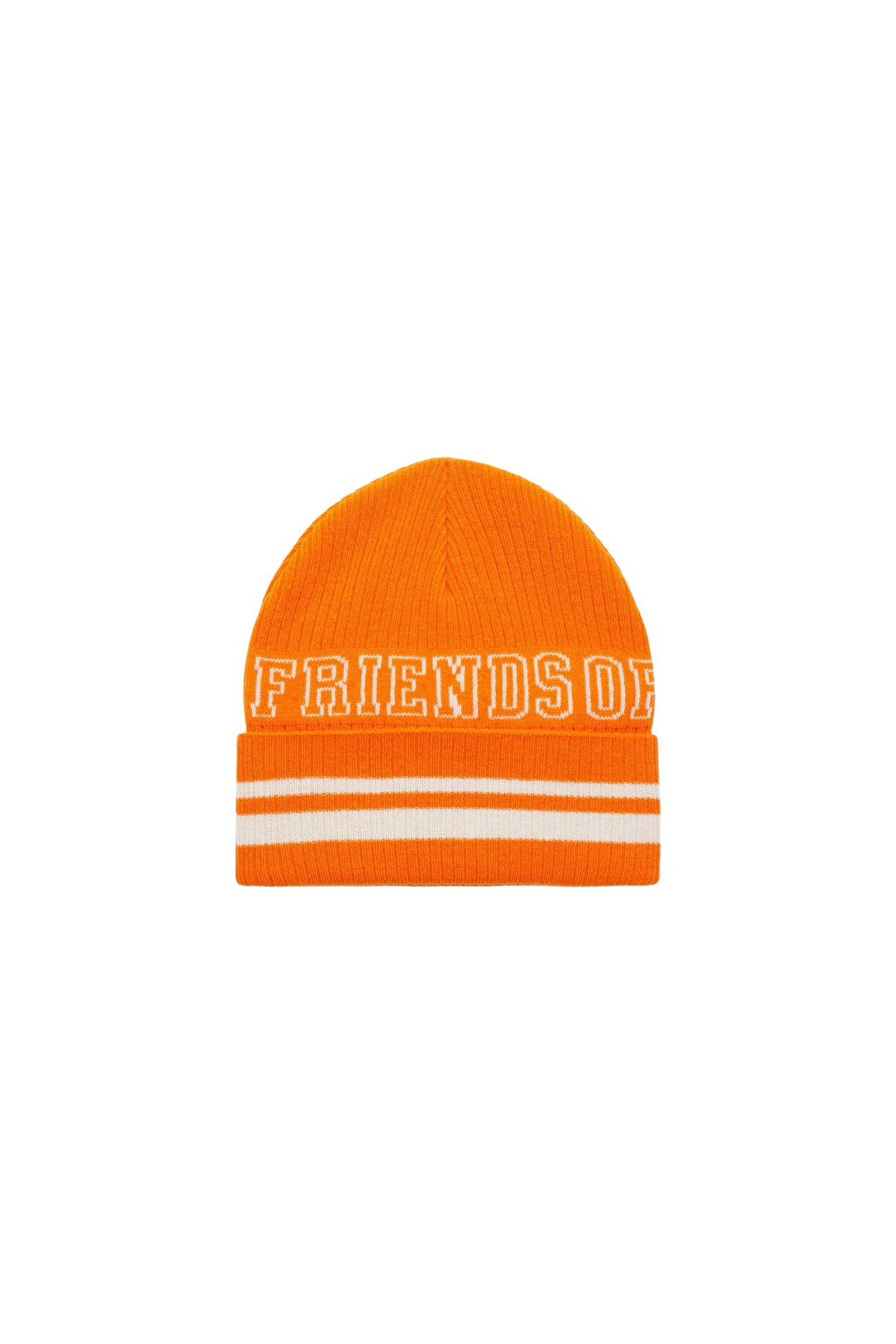 Friends Of Dorothee wool hat - Orange & Off-White Mix