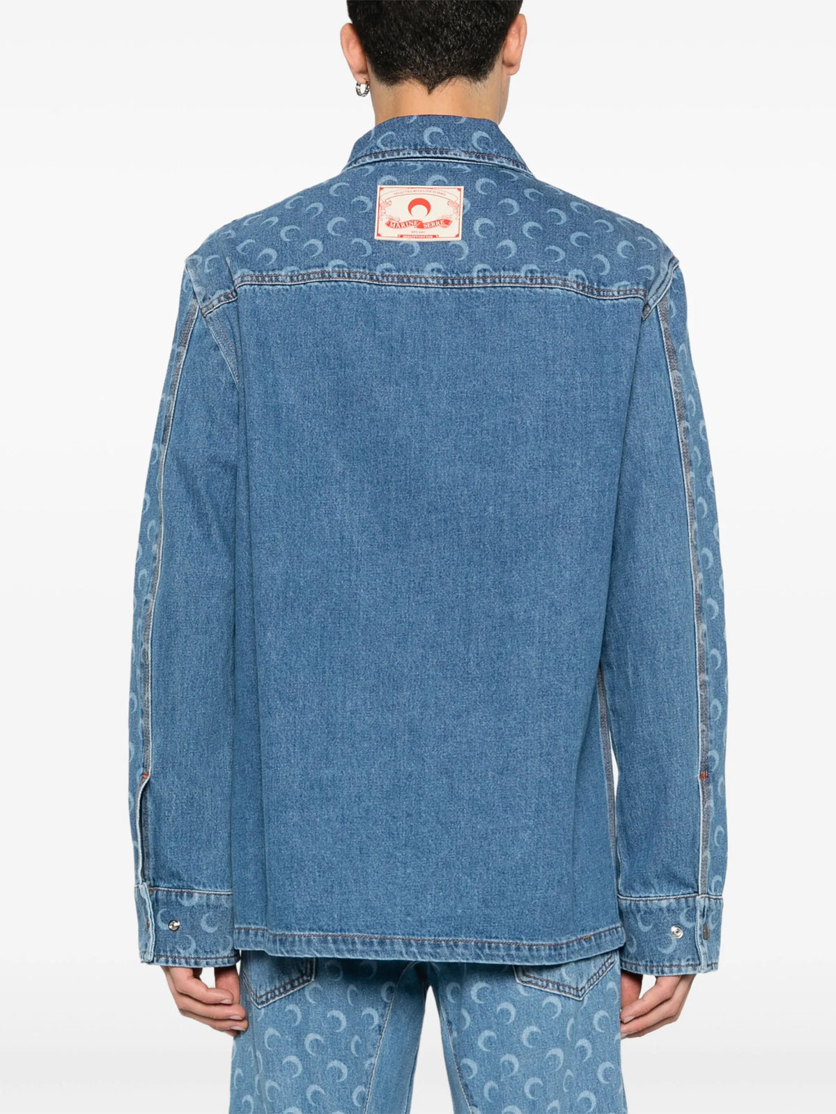 Surchemise en denim Moon laser - Light Blue