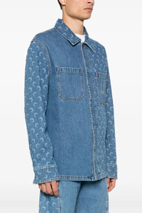Surchemise en denim Moon laser - Light Blue