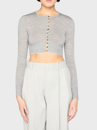 Cardigan Spiaggia en laine - Grey