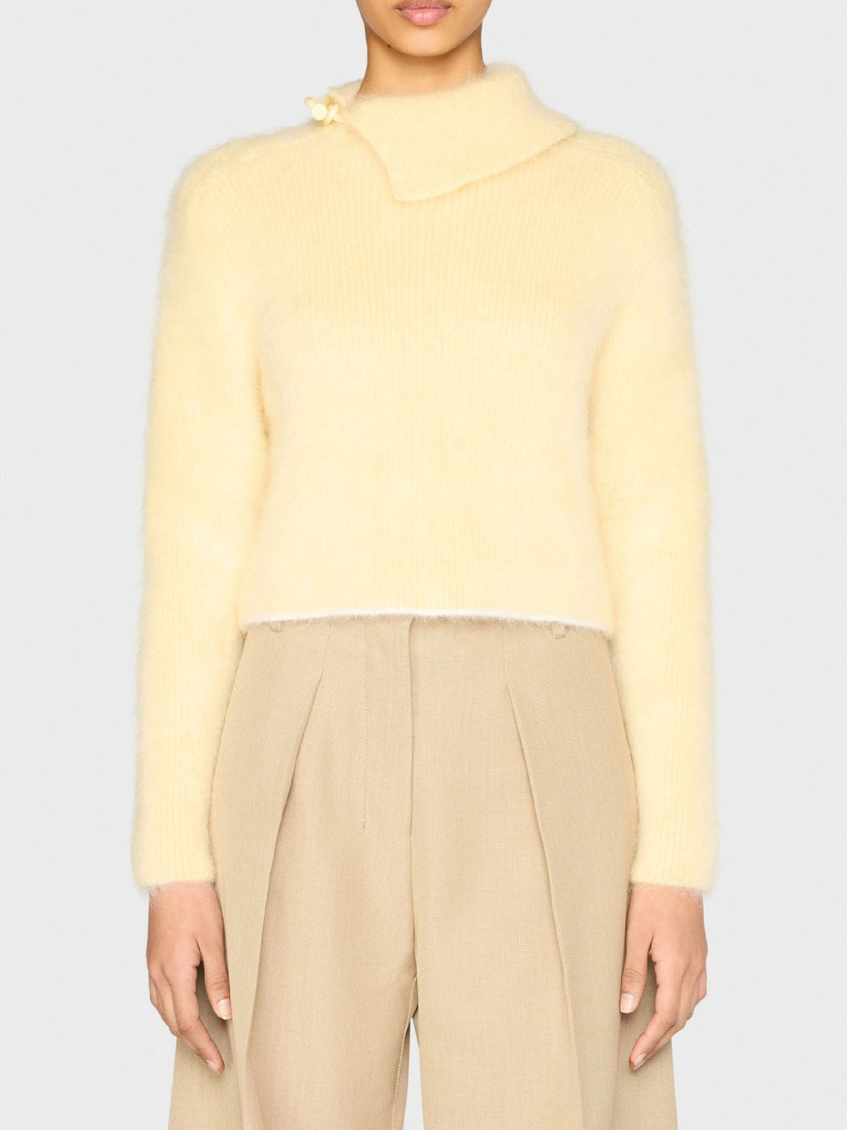 Pull Marina en laine - Light Yellow