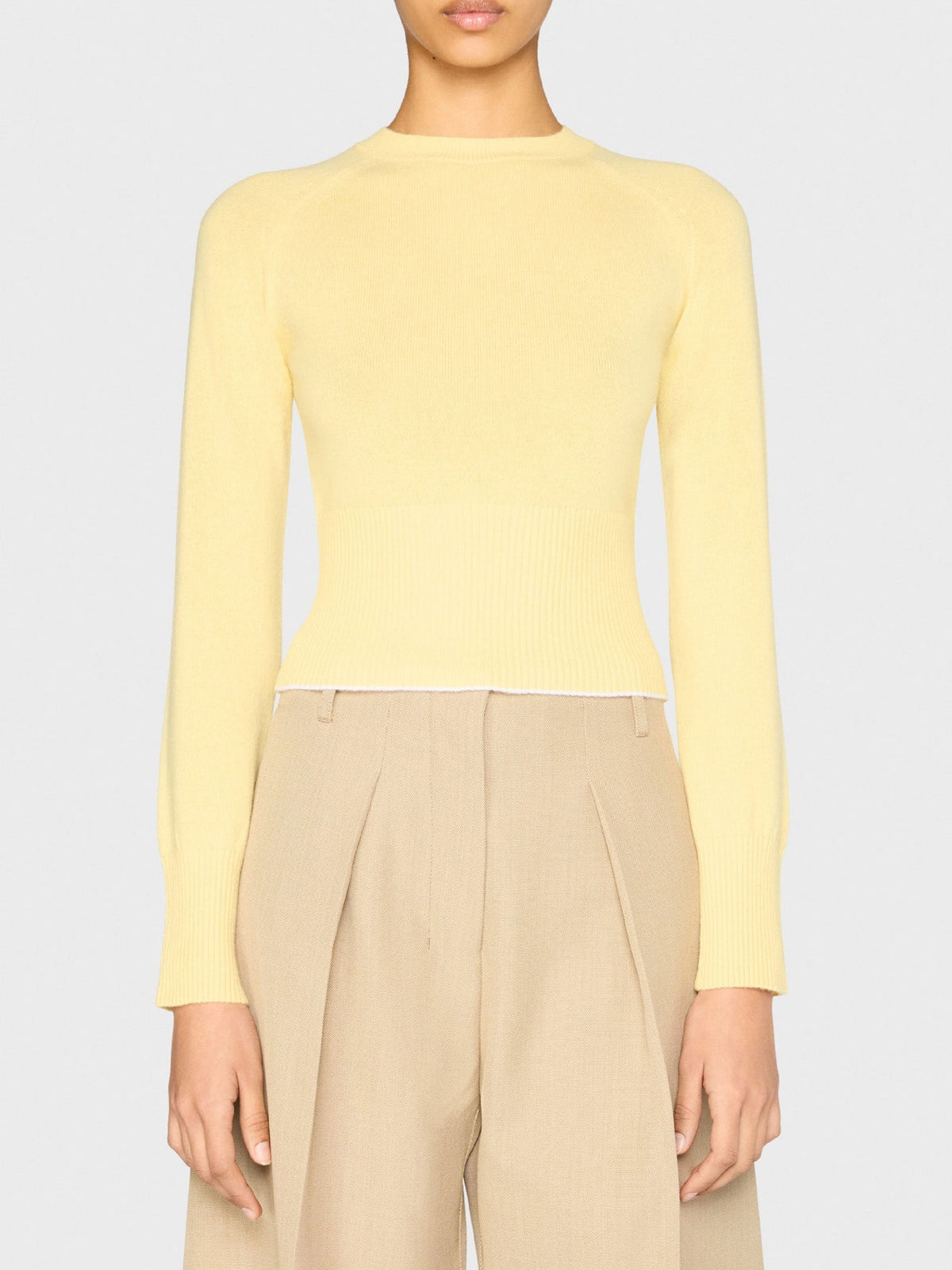 Pull Soglia en cachemire - Light Yellow