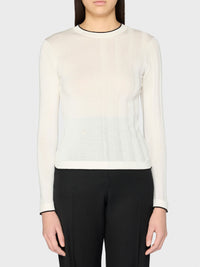 Pull Tricot asymétrique - Off White
