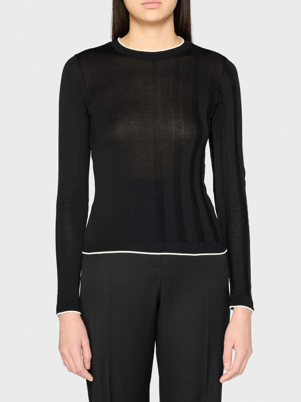 90€ / 13 sold //15 QTY / ST87%   Pull Tricot asymétrique - Black