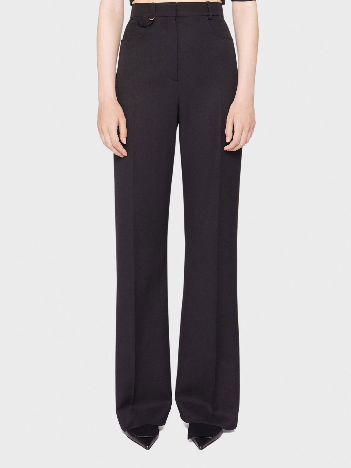 75€ / 29 sold //34 QTY / ST85%   Pantalon Sauge en laine - Black
