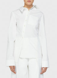 Chemise Pablo asymétrique - White