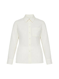 Chemise ajustée à dos nu - White