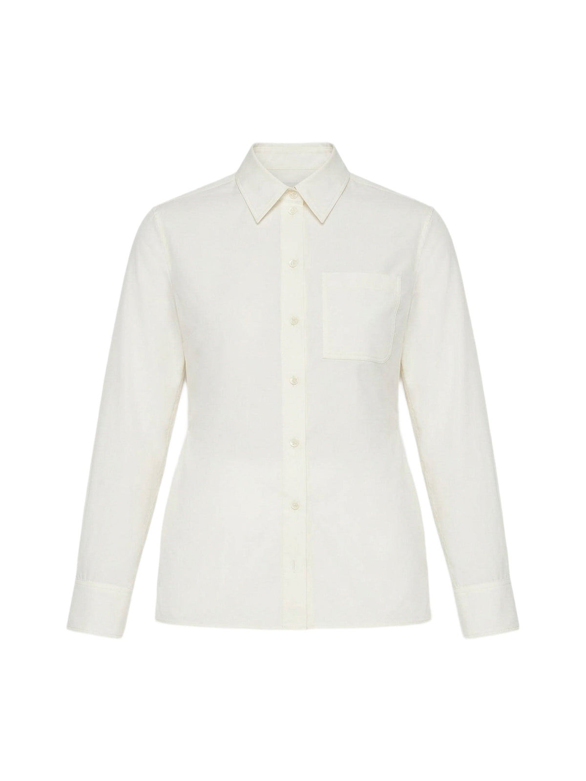 Chemise ajustée à dos nu - White