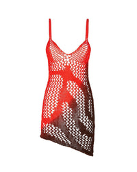 Mini robe en coton - Red & Fuchsia