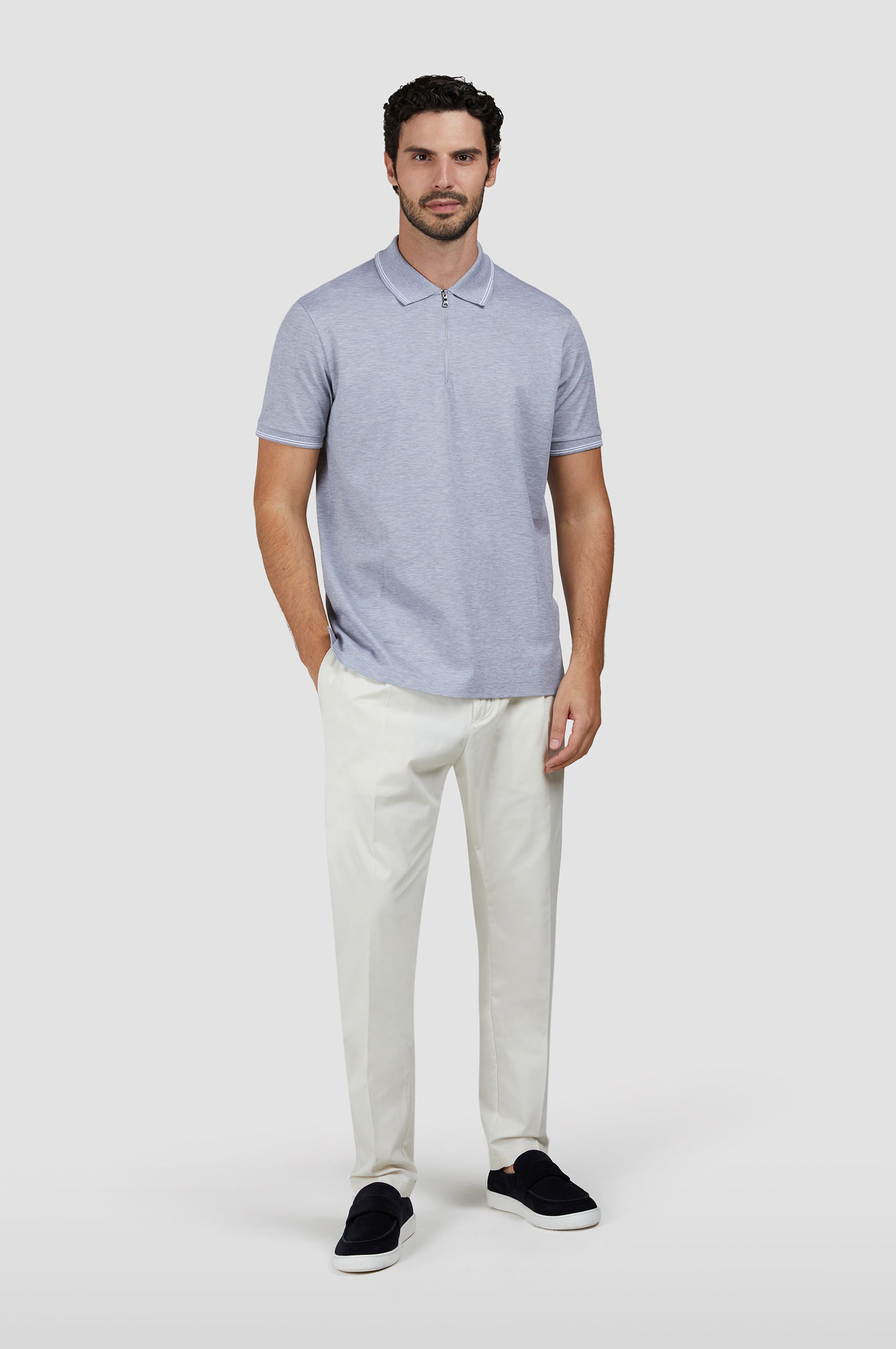 POLZIP-Polo con zip