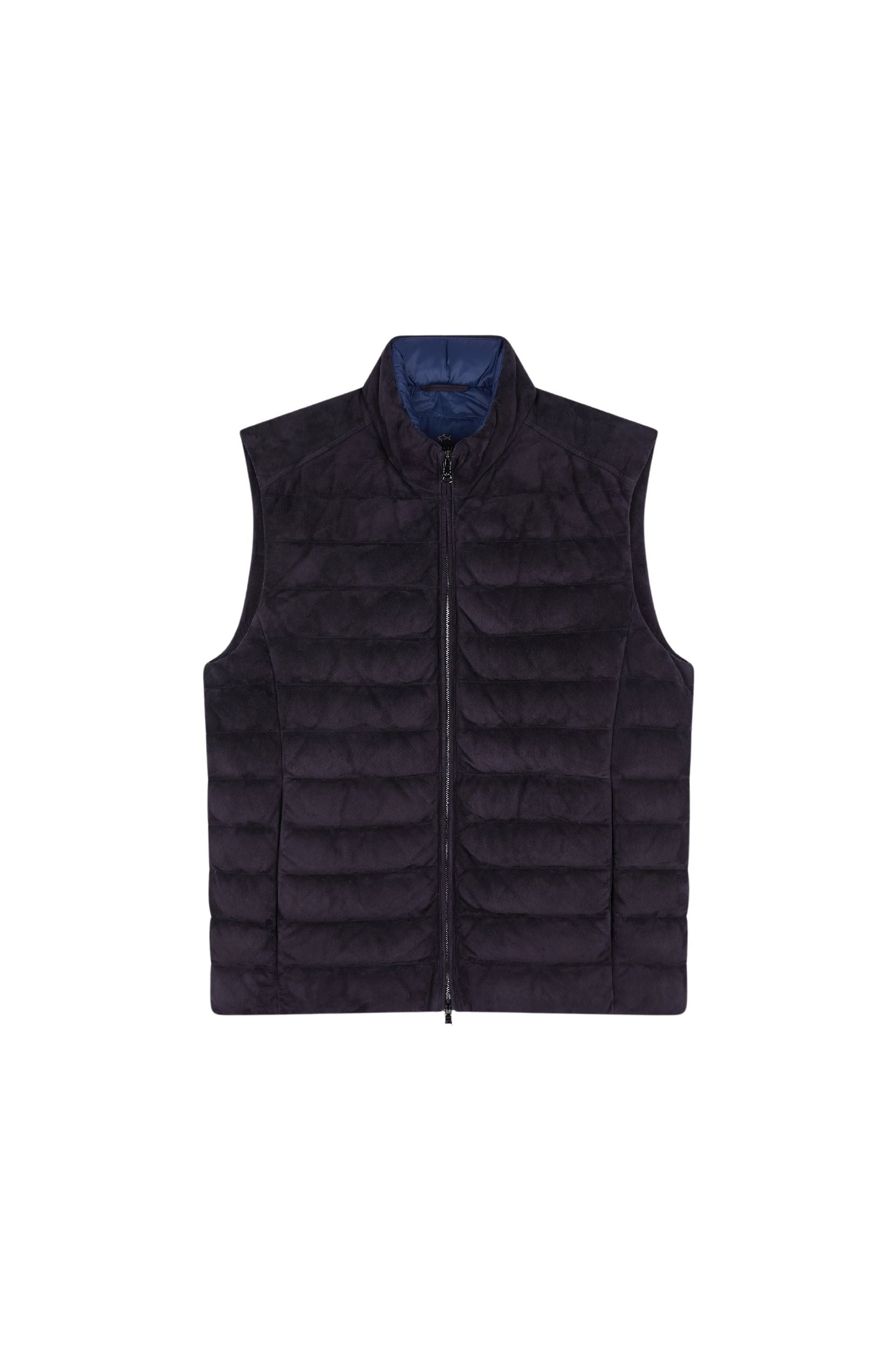 Gilet matelassé sans manches en daim - Blu Dama