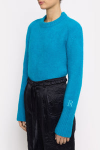 Pull Bell en laine - Turquoise