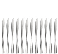 Lot de 12 couteaux de table en acier inoxydable - Acier