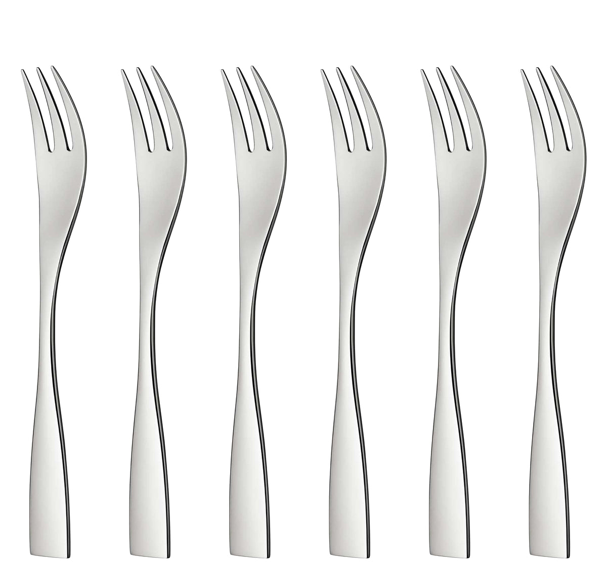Lot de 6 fourchettes à poisson en acier inoxydable - Acier