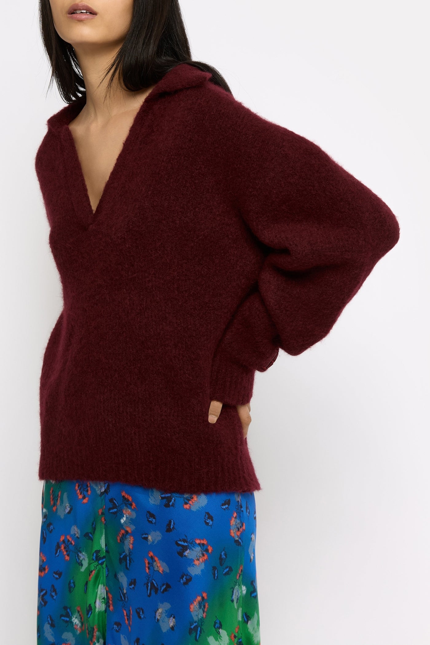 Harry wool jumper - Bordeaux