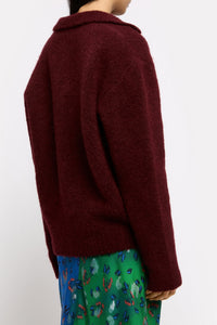 Harry wool jumper - Bordeaux