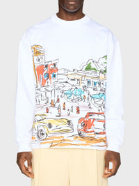 T-shirt Largo imprimé - Capri Cars White