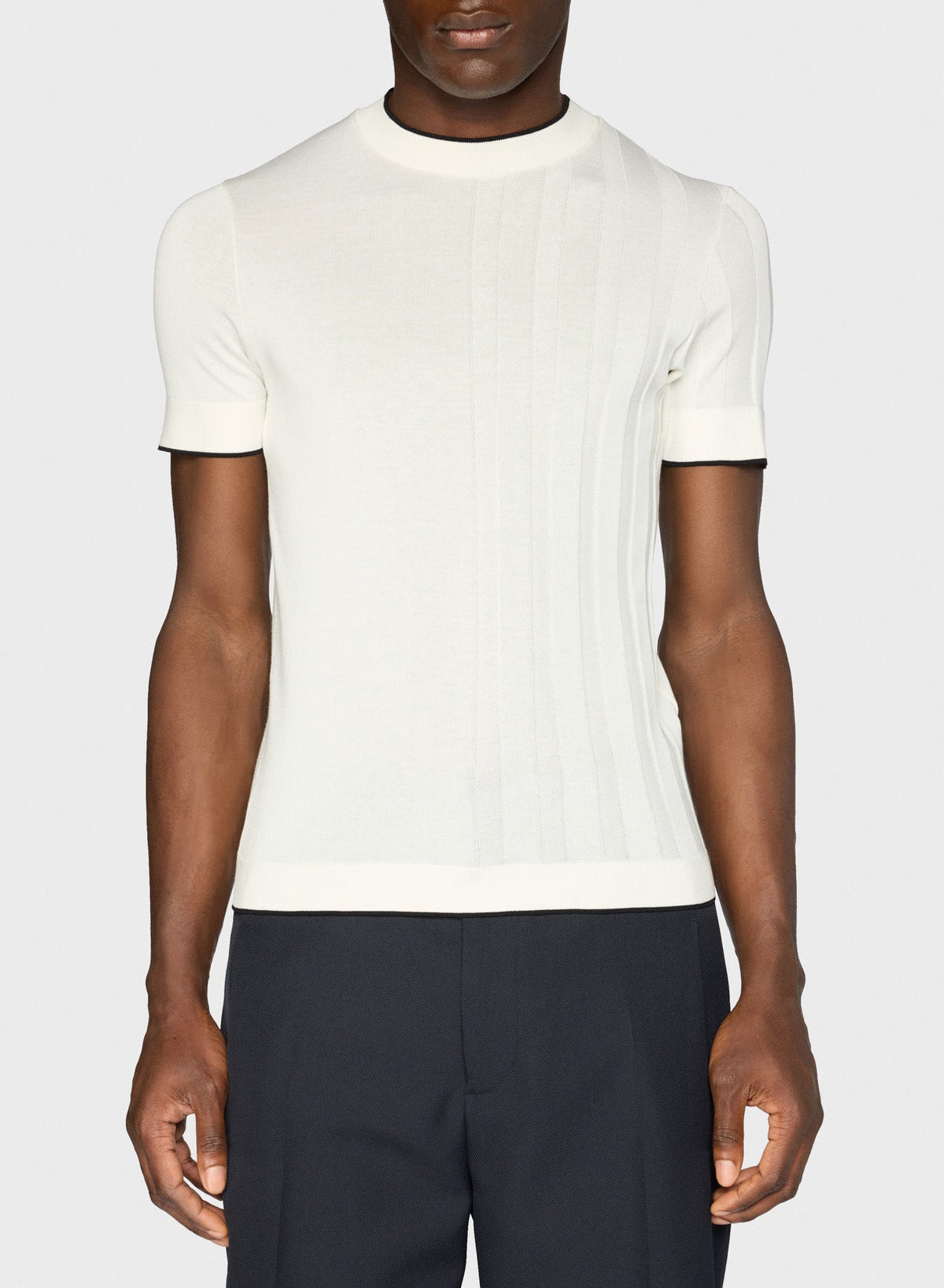 T-shirt Tricot en maille fine - Off White
