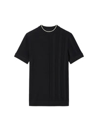 T-shirt Tricot en maille fine - Black