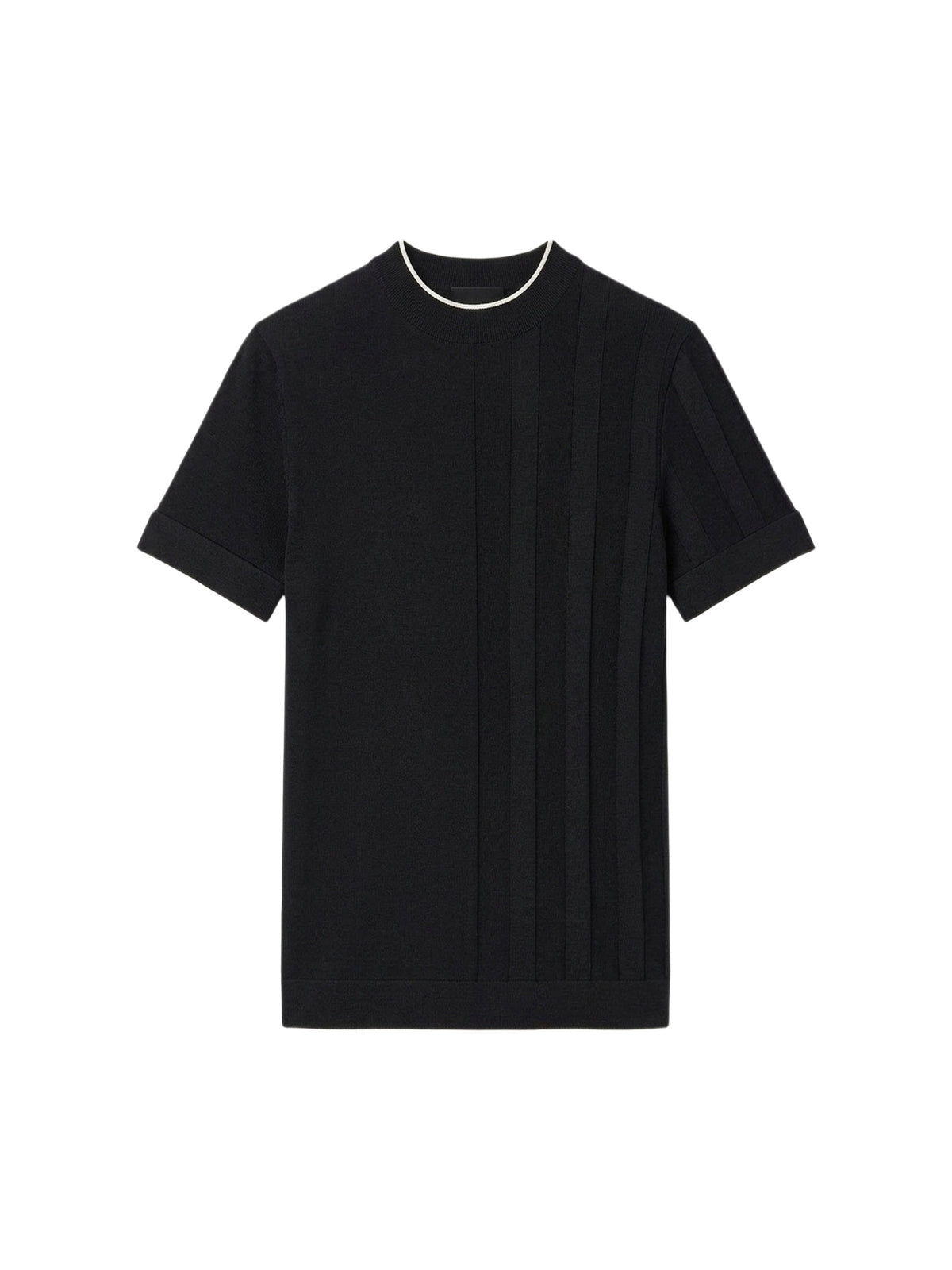 T-shirt Tricot en maille fine - Black