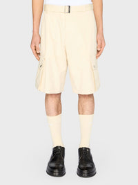 Bermuda cargo ceinturé - Beige