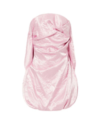 Mini robe en satin froissé - Pink