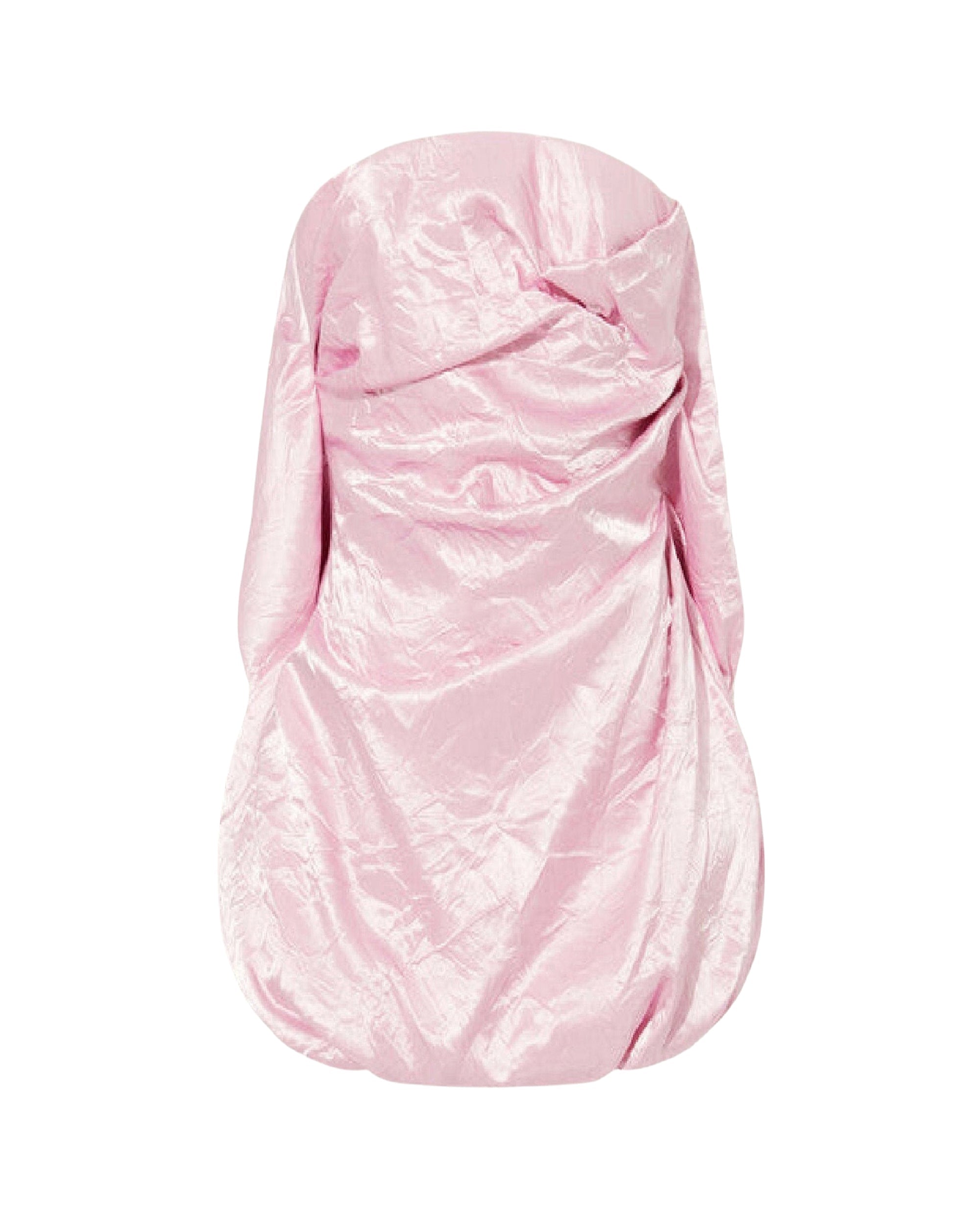 Mini robe en satin froissé - Pink