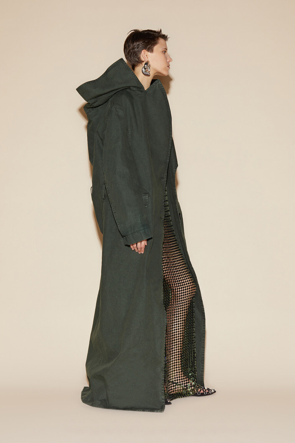 Long coat - Ivy green