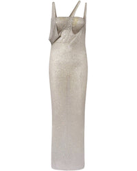 Robe midi en jersey transparent - Pearl Grey
