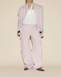 Pantalon long en tissu extensible - Pale Pink