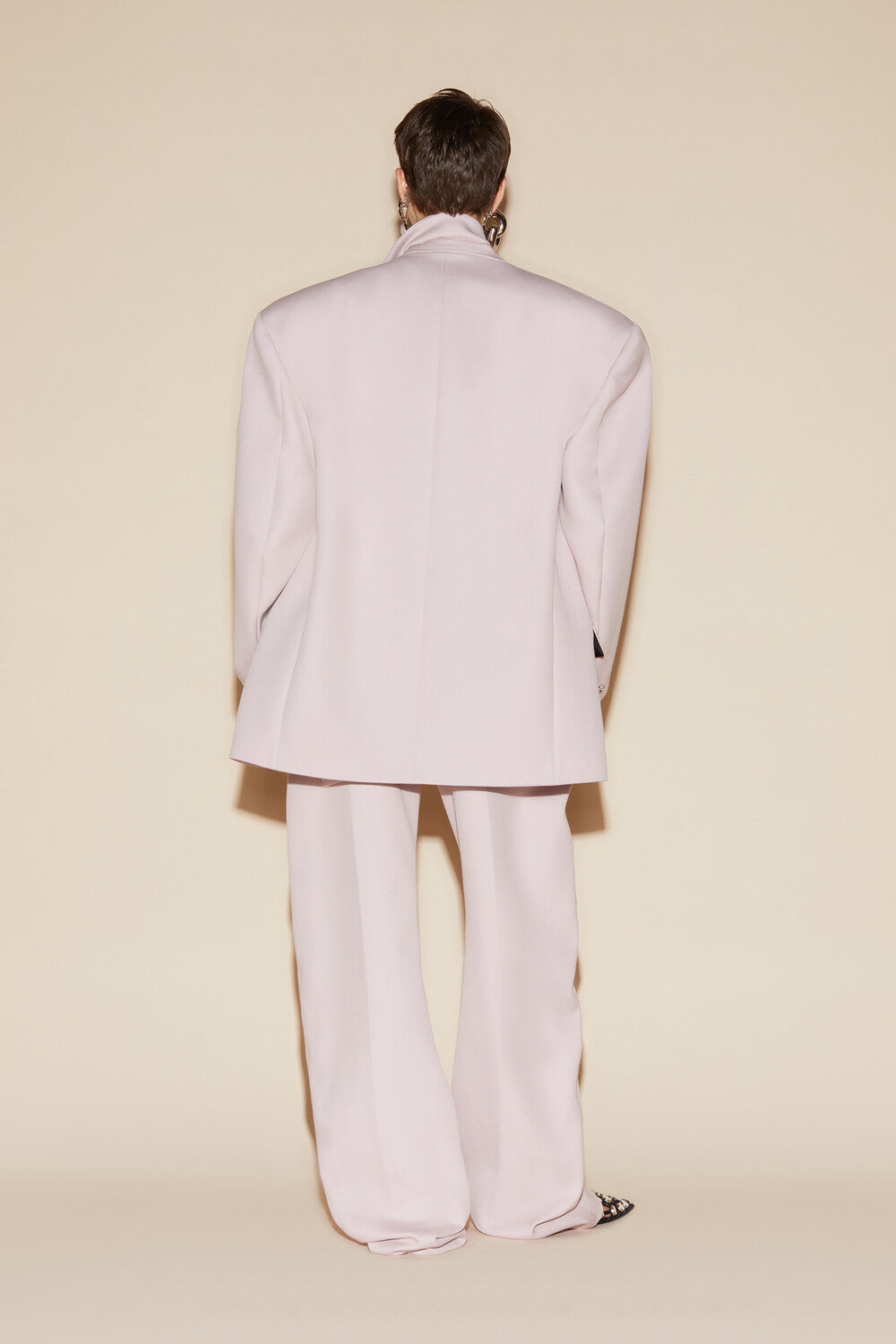 Pantalon long en tissu extensible - Pale Pink