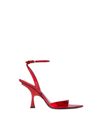 Sandales Gg 95 en cuir laminé - Vibrant Red
