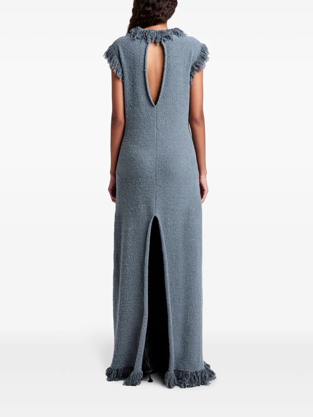 Textured wool Toni dress - Black