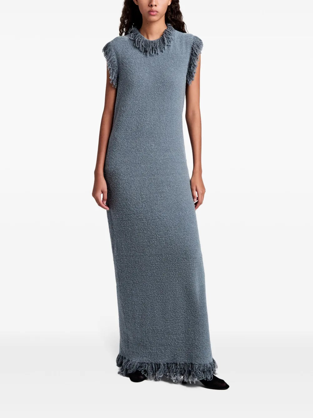 Robe Toni texturée en laine - Ash Grey