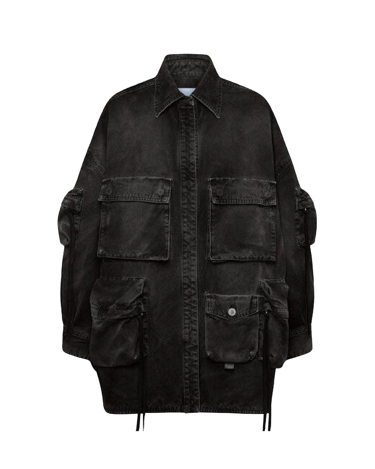Manteau court Fern en denim - Black