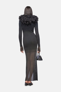 Abito midi - Black degrade