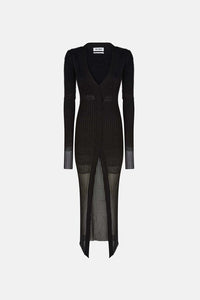 Abito midi - Black degrade