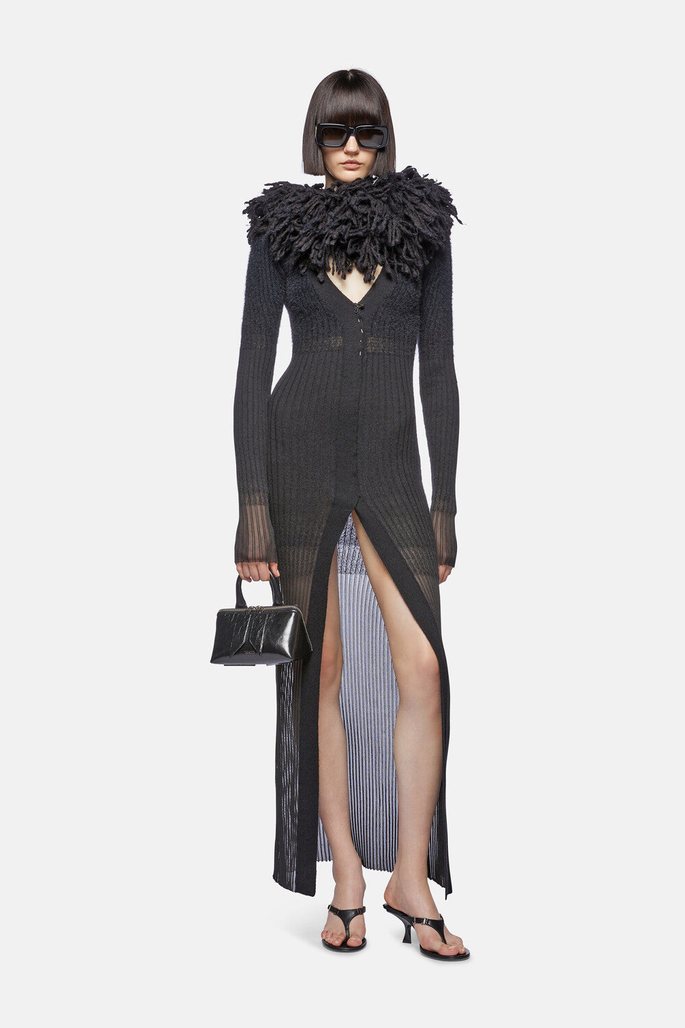 Abito midi - Black degrade