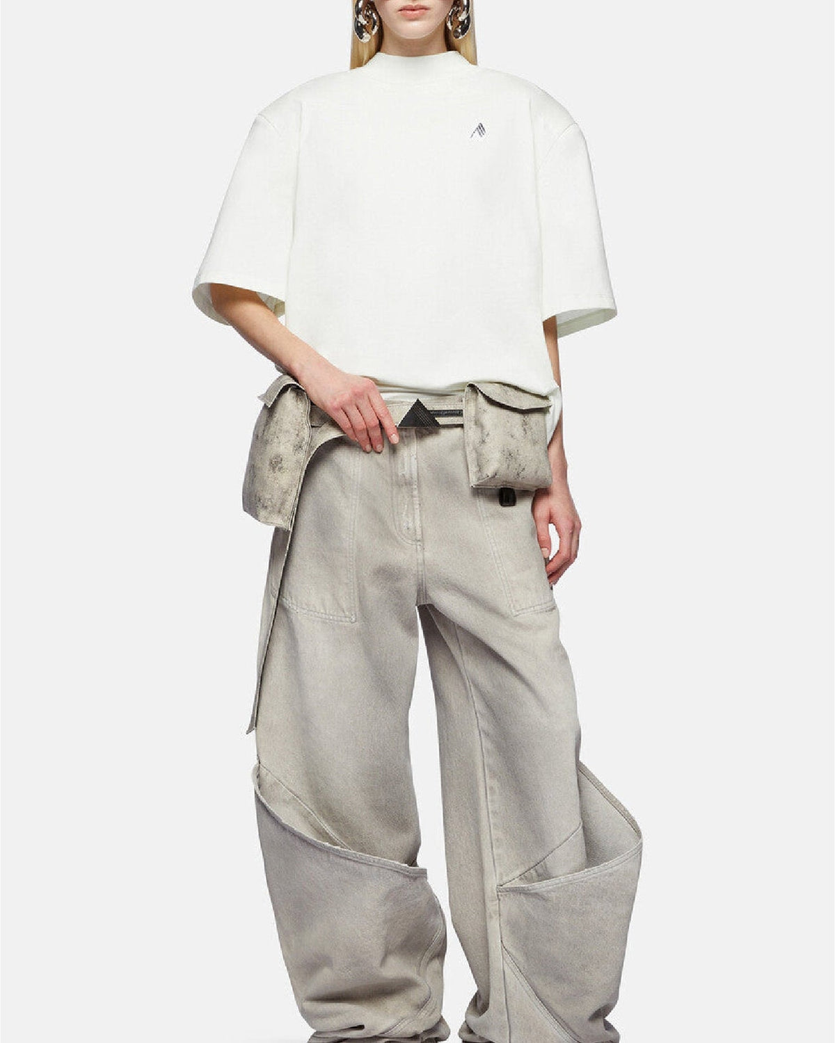 Pantalon long en denim - Vintage Grey