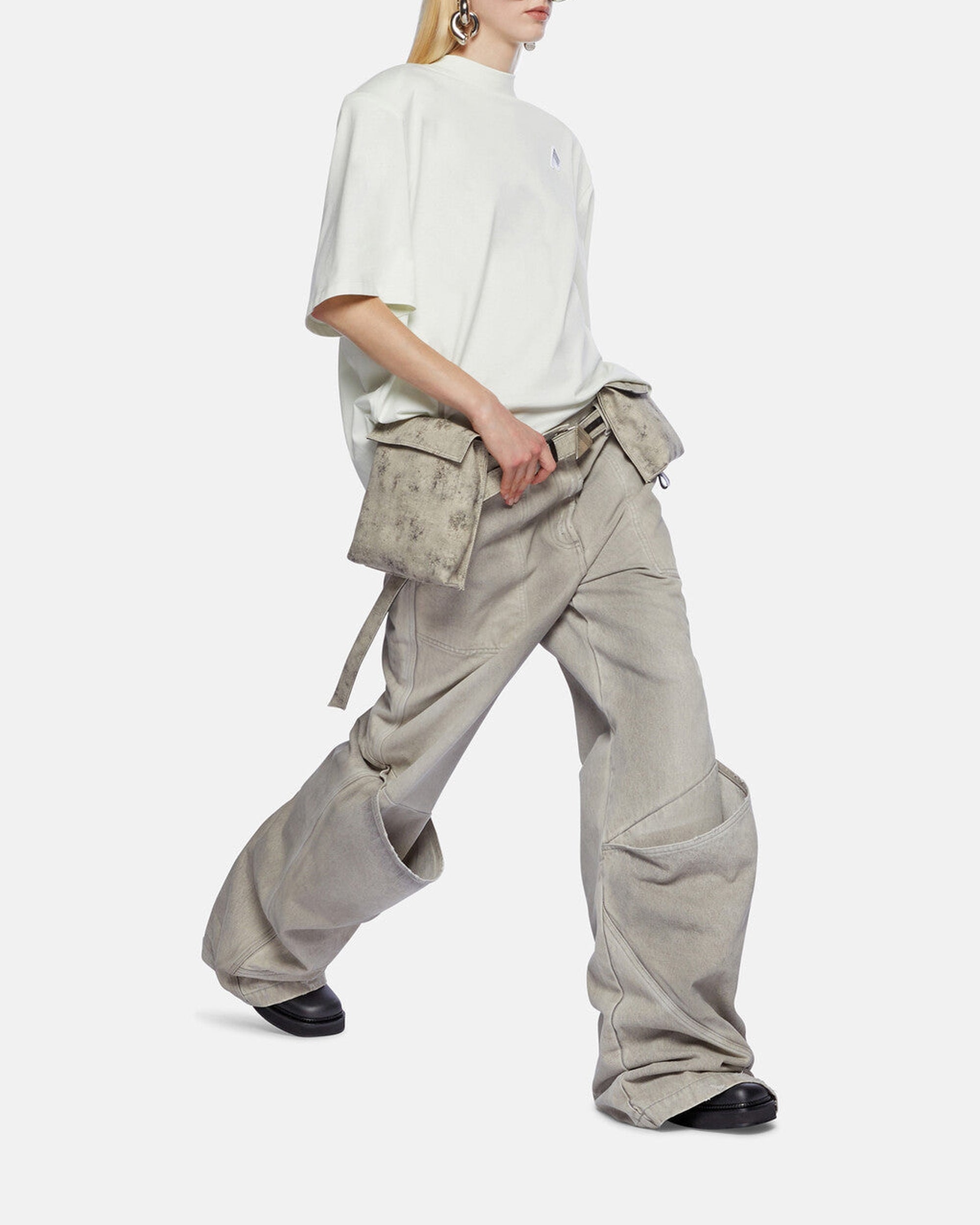 Pantalon long en denim - Vintage Grey