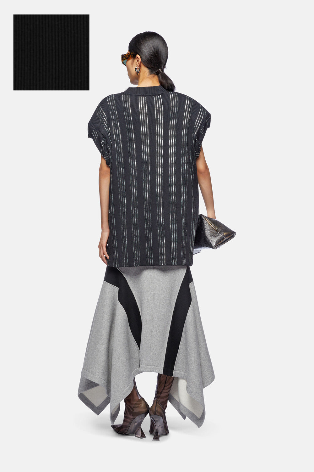 Gonna lunga - Grey melange/grey melange